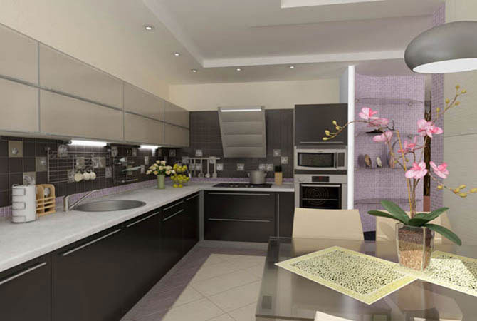 Дизайн стен на кухне: какую отделку стен выбрать, стили оформления, фото примеры