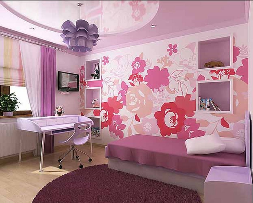 Спальня для девочки: примеры нежного и красивого дизайна в спальне (110 фото)