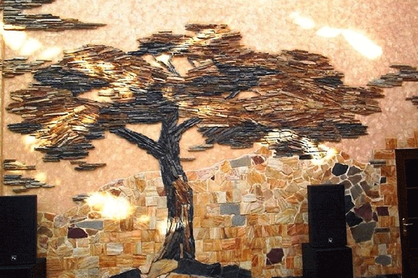 Фото мозаичного камня в интерьере