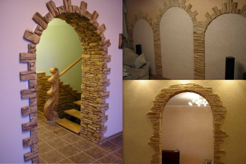 Идея для ремонта: красивая гипсокартонная арка вместо кухонной двери