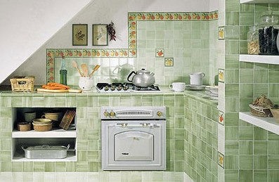 Дизайн кухни при помощи керамической плитки