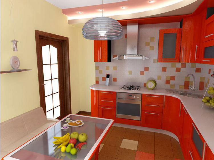 Дизайн и оформление кухни при помощи разных материалов