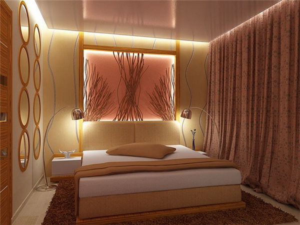 Фото дизайн проекта оформления спальни без окна